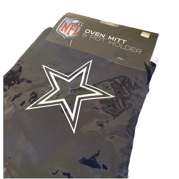 Dallas Cowboys NFL Team Oven Mitt & Pot Holder Blue White Brand New Packaging - Picture 5 of 8